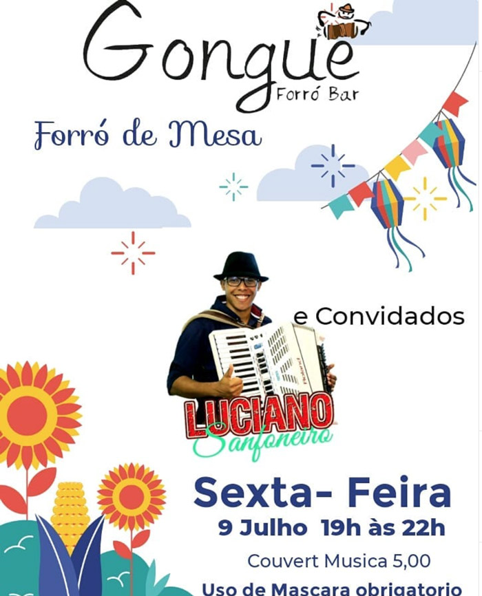 Cartaz   Gongu Forr Bar - Rua Carlos Alberto Parracho, Sexta-feira 9 de Julho de 2021