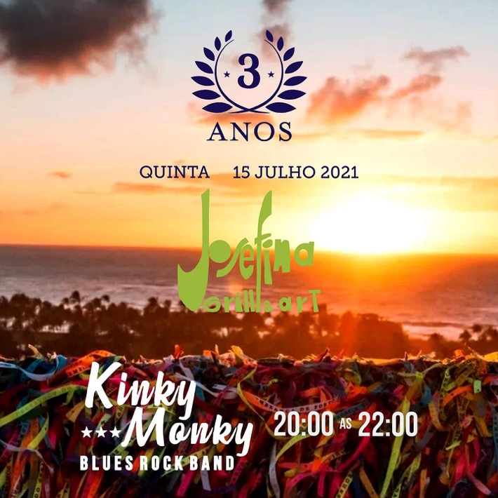 Cartaz   Josefina Grill & Art - Rua Bela Vista, Quinta-feira 15 de Julho de 2021