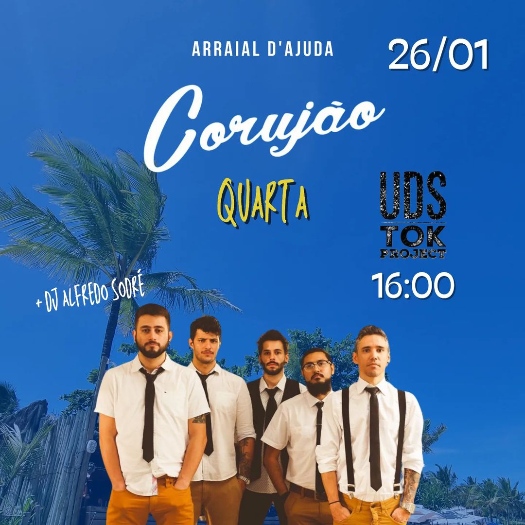 Cartaz   Corujo - Estrada da Balsa, 1813 - Praia de Araape, Quarta-feira 26 de Janeiro de 2022