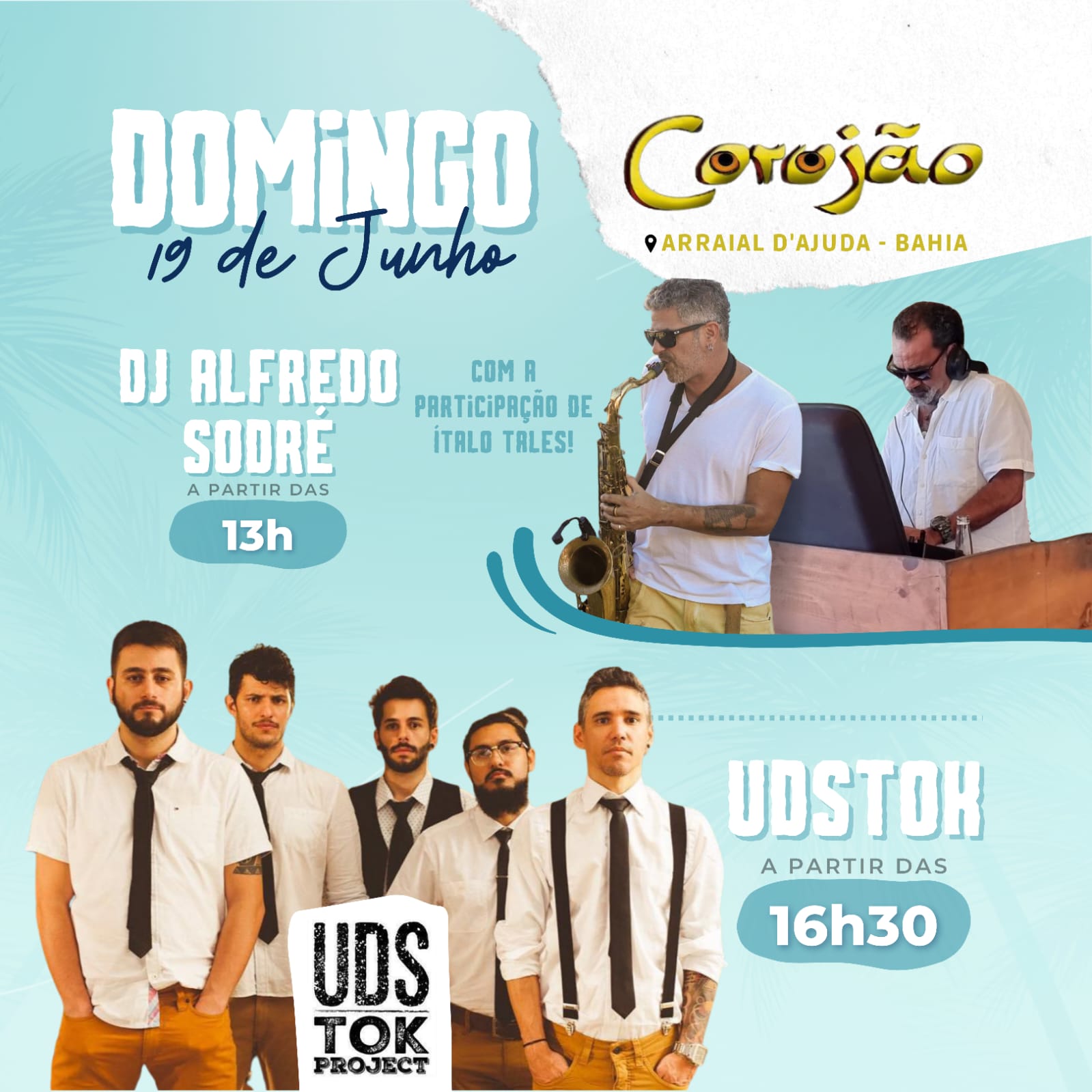 Cartaz   Corujo - Estrada da Balsa, 1813 - Praia de Araape, Domingo 19 de Junho de 2022