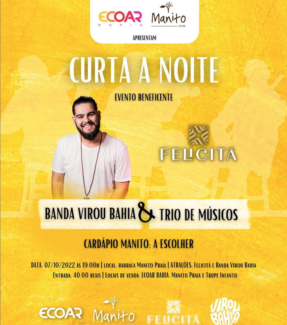 Cartaz   Manito Praia - Av. Beira Mar, 1200, Sexta-feira 7 de Outubro de 2022