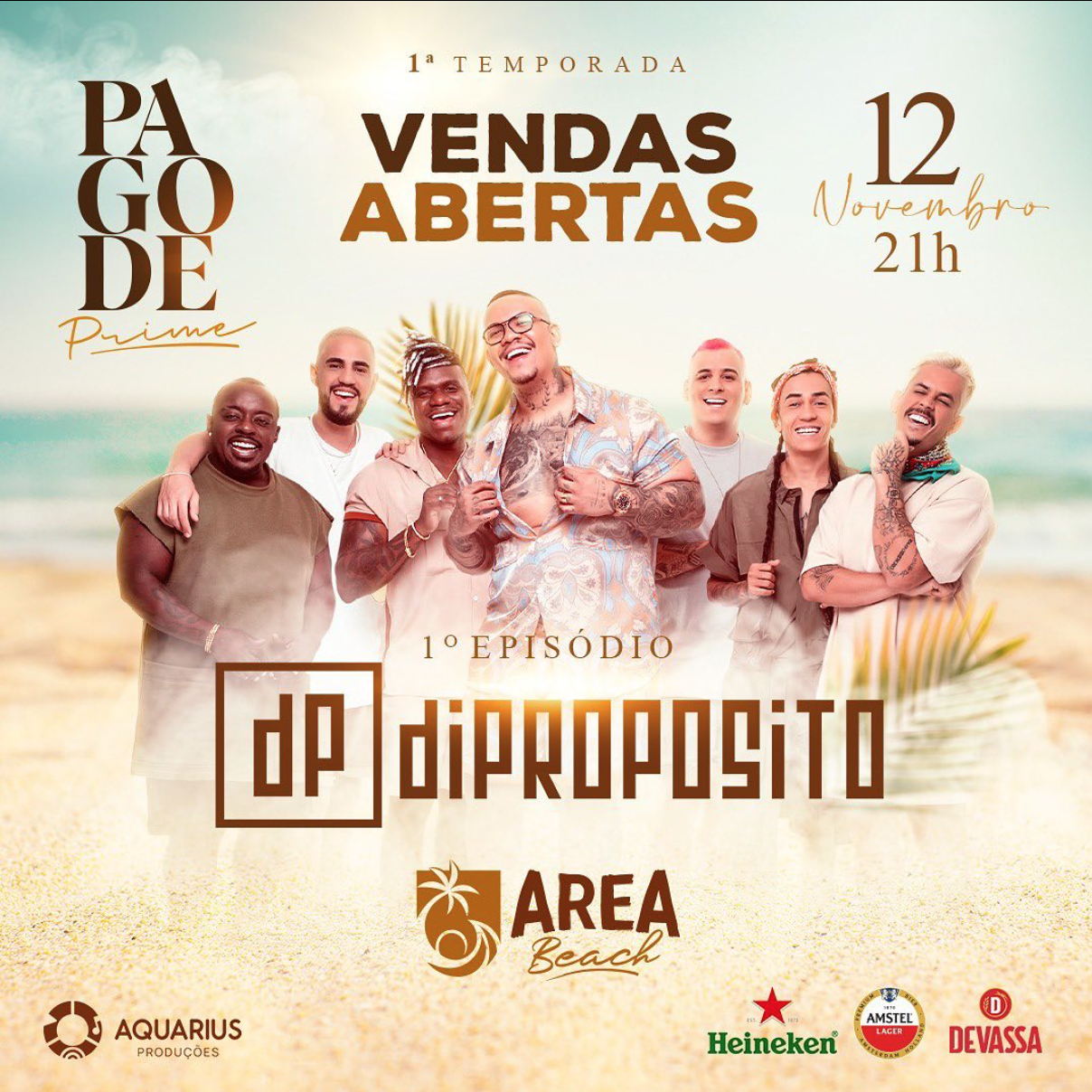 Cartaz   Cabana rea Beach -  Avenida Beira Mar 6900 - Praia de Taperapuan, Sábado 12 de Novembro de 2022