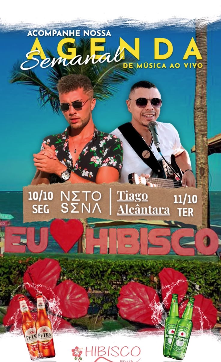 Cartaz   Hibisco Praia - Praia do Mut, Terça-feira 11 de Outubro de 2022