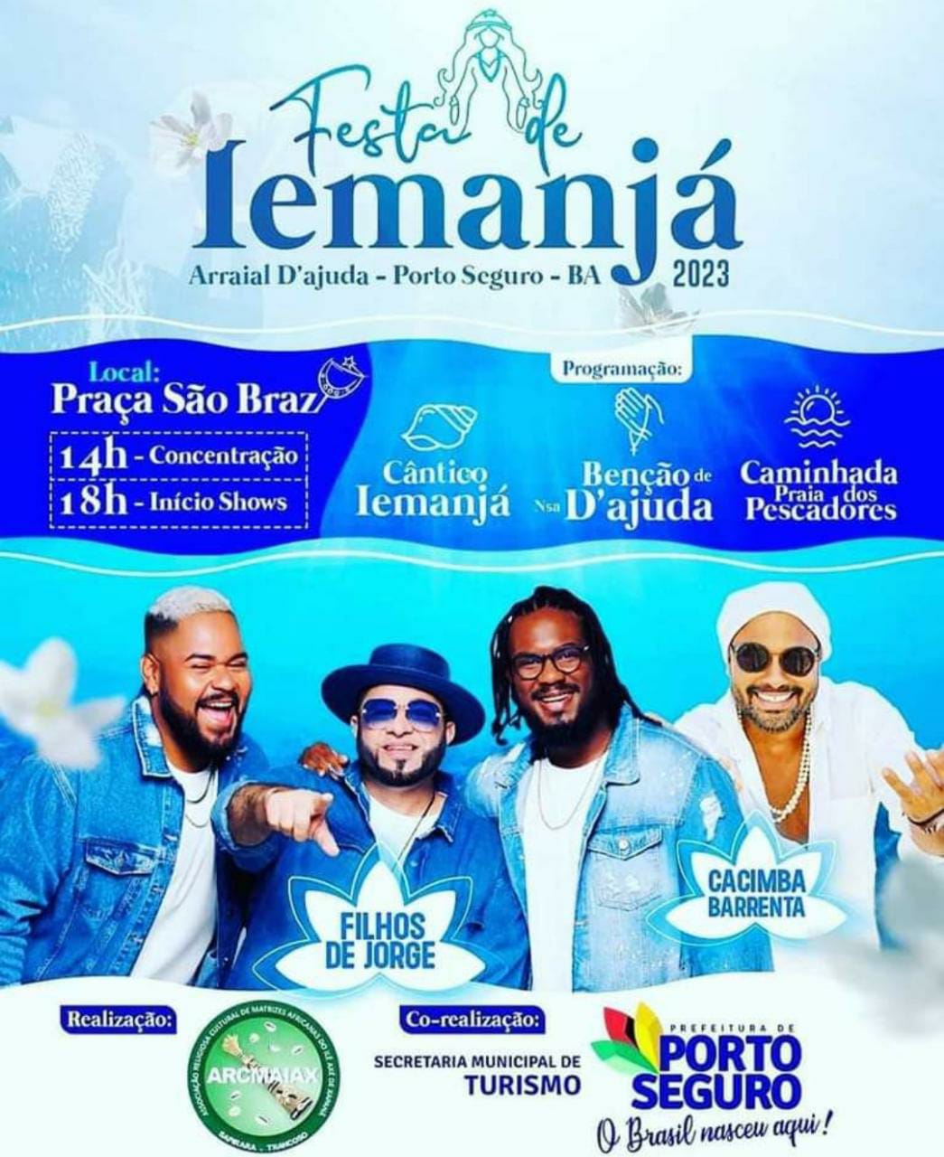 Cartaz   Praa So Brz e praia dos Pescadores, Quinta-feira 2 de Fevereiro de 2023