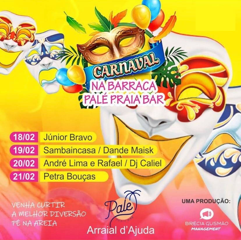 Cartaz   Pale Praia Bar - Estrada da Balsa, 100, Sábado 18 de Fevereiro de 2023