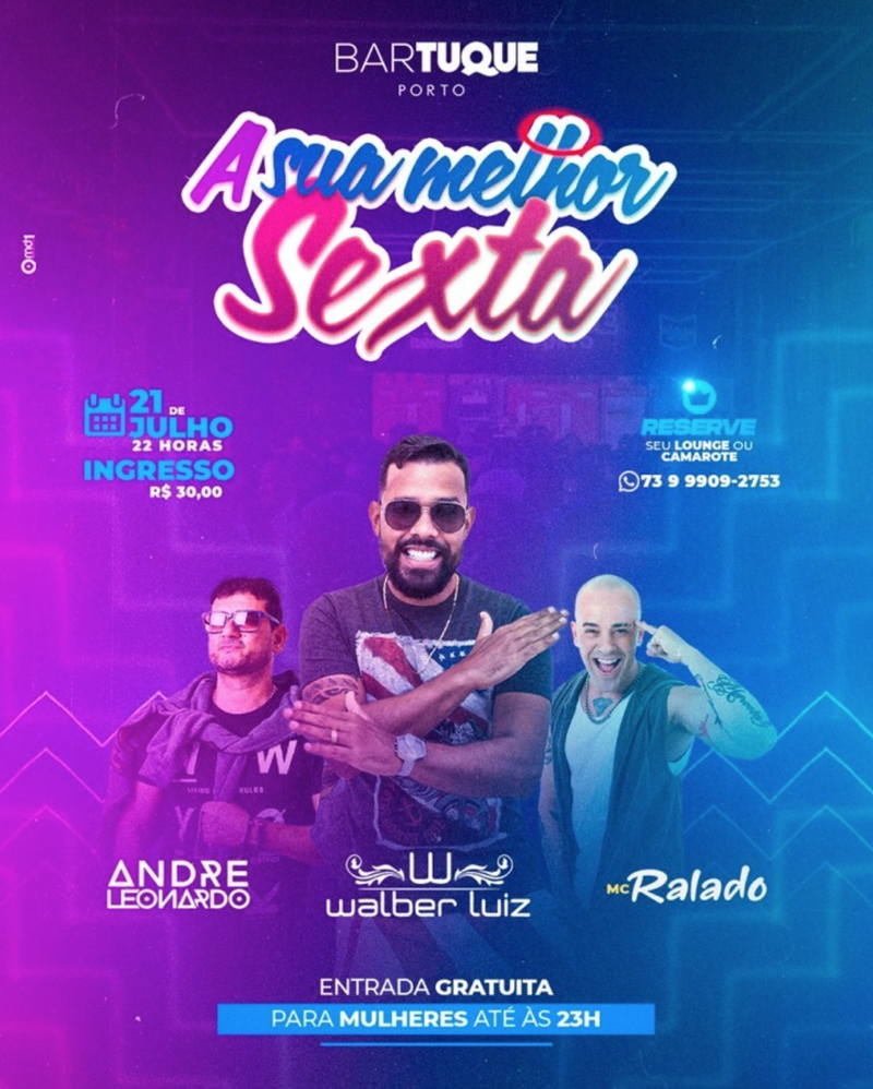 Cartaz   Bartuque - Av. do Descobrimento, 151, Sexta-feira 21 de Julho de 2023
