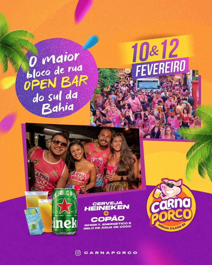 Cartaz   Carnaval Cultural - Praa So Brs - Rua do Mucug, Segunda-feira 12 de Fevereiro de 2024