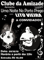 Cartaz   Clube da Amizade - Rua Bernardo Spector, 212, Sábado 9 de Outubro de 2010
