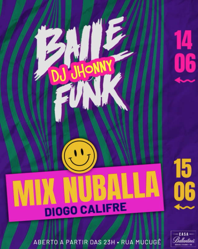 Cartaz   Balla Club - Rua du Mucug, 250, Sábado 14 de Junho de 2025