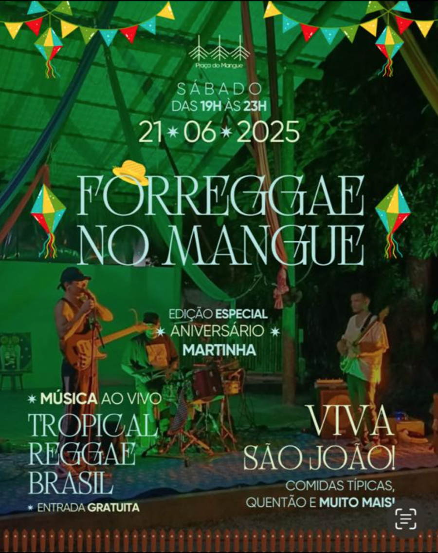 Cartaz   Praa do Mangue - Estrada da Balsa, 1340, Sábado 21 de Junho de 2025