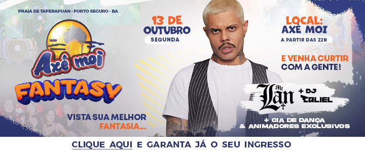 Venda de ingressos para Festa Fantasy 2025 no Ax Moi