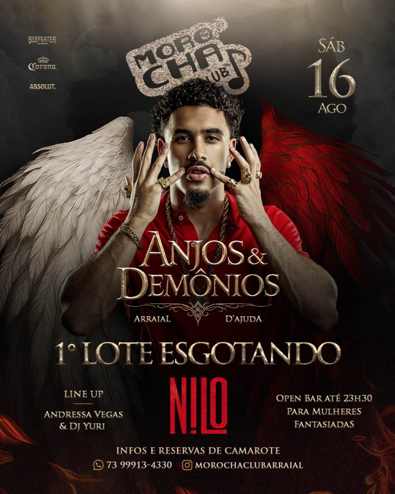 Cartaz   Morocha Club - Estrada do Mucug, 290, Sábado 16 de Agosto de 2025