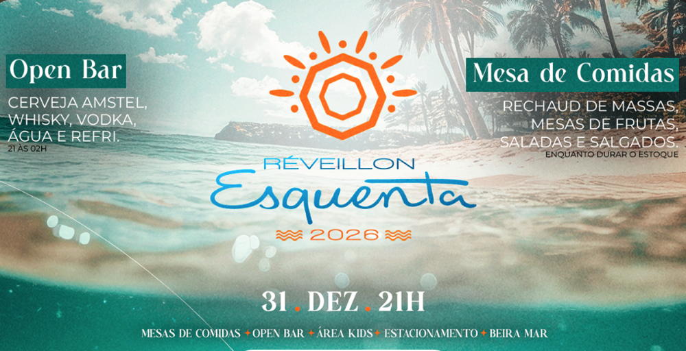 Cartaz   Esquenta Beach Club - Av. Beira-Mar, Quarta-feira 31 de Dezembro de 2025