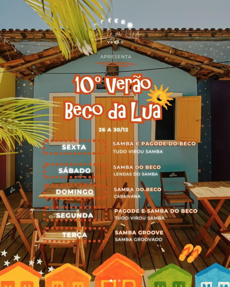 Cartaz   Beco da Lua, Segunda-feira 29 de Dezembro de 2025