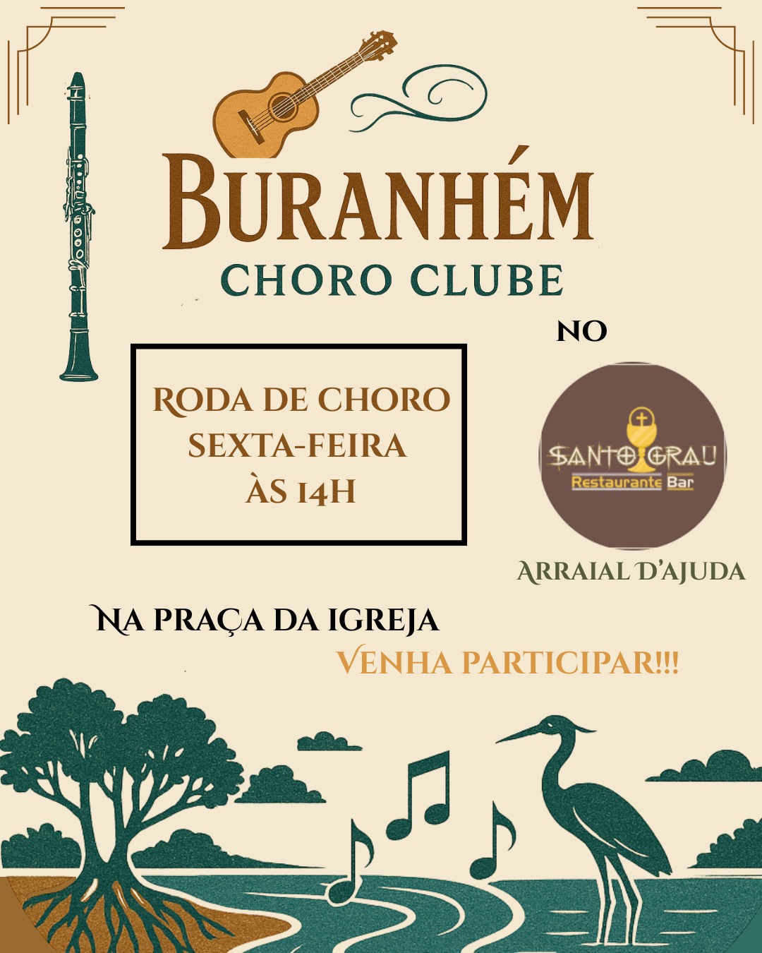 Cartaz   Santo Grau - Pra�a da Igreja Nossa Senhora d'Ajuda, Sexta-feira 20 de Fevereiro de 2026