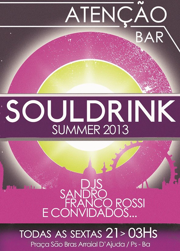 Cartaz   Ateno Bar - Praa So Bras, Sexta-feira 25 de Janeiro de 2013