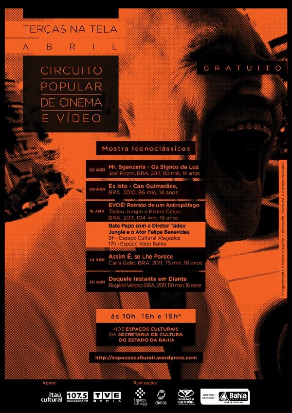 Cartaz   Espaos culturais da Secult, Terça-feira 9 de Abril de 2013