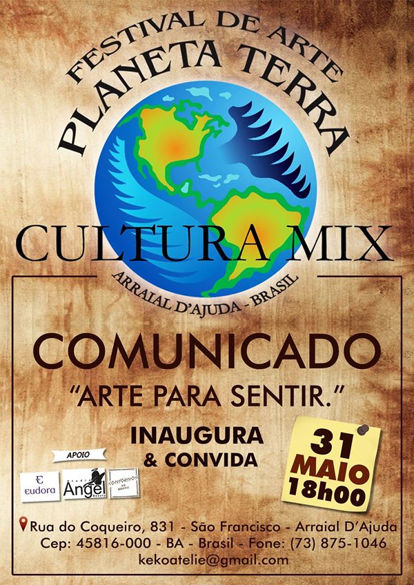 Cartaz   Espao de Arte Cultura Mix - Rua do Coqueiro 831, Bairro So Francisco, Sábado 31 de Maio de 2014