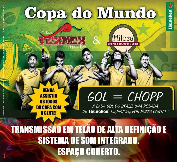Cartaz   Milloca TexMex Music Bar - Rua du Mucug, 250, Quinta-feira 12 de Junho de 2014