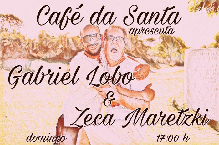 Cartaz  - Caf da Santa - praa da Igreja, Domingo 13 de Agosto de 2017