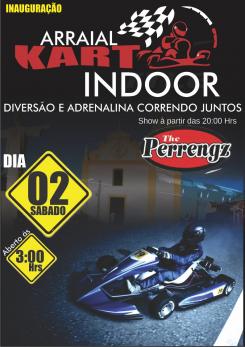 panfleto Inaugurao do Kart indoor Arraial D'Ajuda