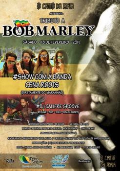 panfleto Tribute a Bob Marley