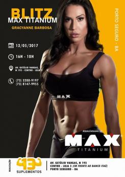 panfleto Blitz Max Titanium com Gracyanne Barbosa