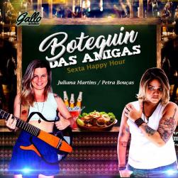 panfleto Happy Hour com Juliana Martins e Petra Bouas