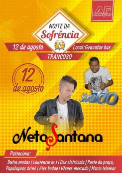 panfleto Noite da Sofrncia com Neto Santana + Sivaldo