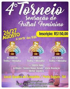 panfleto 4 Torneio Sensao de Futsal Feminina