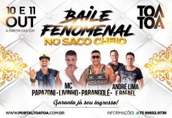 panfleto Baile Fenomenal no Saco Cheio - Parangol + Andr Lima & Rafael