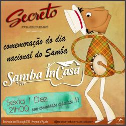 panfleto Samba InCasa