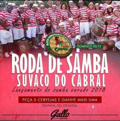 panfleto Suvaco do Cabral - lanamento do samba enredo 2018