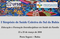 panfleto I Simpsio de Sade Coletiva do Sul da Bahia