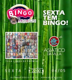 panfleto Bingo do Geraldinho