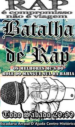 panfleto Batalha de Rap