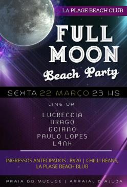 panfleto Full Moon Party