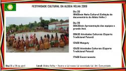 panfleto Festival Cultural da Aldeia Velha 2019