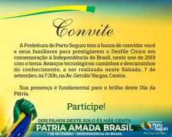 panfleto Desfile Cvico em comemorao  Independncia do Brasil