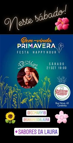 panfleto Happy Hour da Primavera