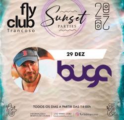 panfleto FlyClub Sunset Parties: Buga