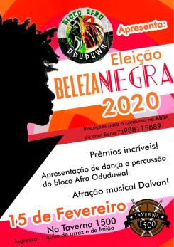 panfleto Elei Beleza Negra 2020