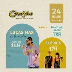panfleto Lucas Max + DJs Be Boots