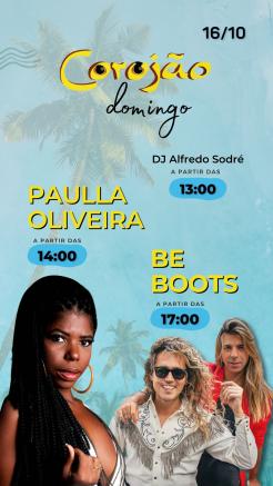 panfleto Paulla Oliveira + DJs Be Boots