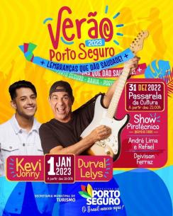 panfleto Rveillon Porto Seguro 2023 - Kevi Jonny, Durval Lelys