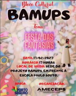 panfleto Bloco Cultural BAMUPS