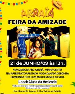 panfleto Arrai Feira da Amizade