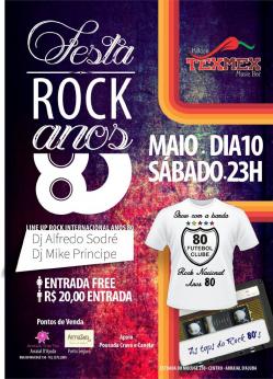 panfleto Festa Rock Anos 80