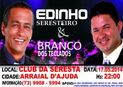 panfleto Edinho Seresteiro e Branco dos Teclados