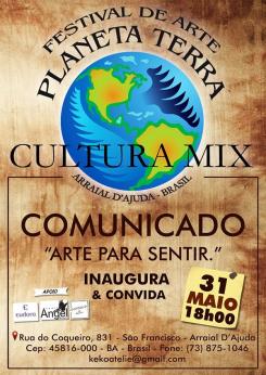 panfleto Festival de Arte 'Planeta Terra'